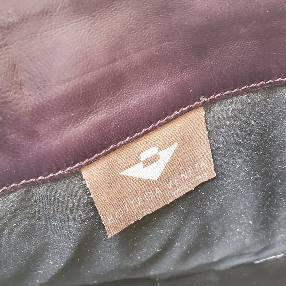 BOTTEGA VENTA Classic Intrecciato Purple Leather Clutch Purse Handbag Or… - Picture 7 of 14